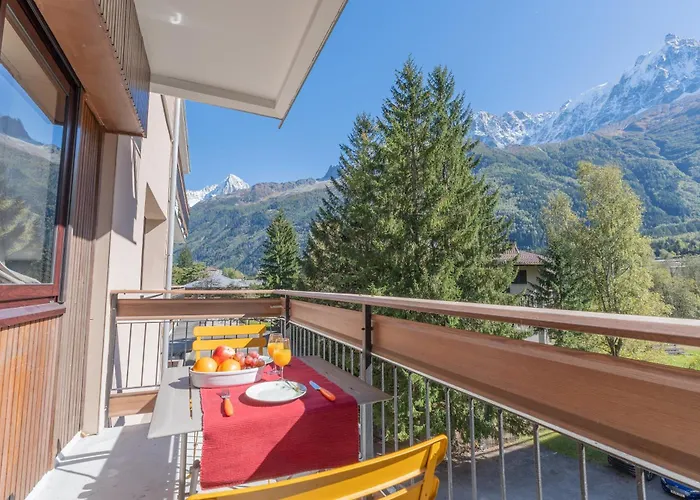 Lumineux A Avec Vue Imprenable Sur Mont Blanc Et Parking Apartman Chamonix