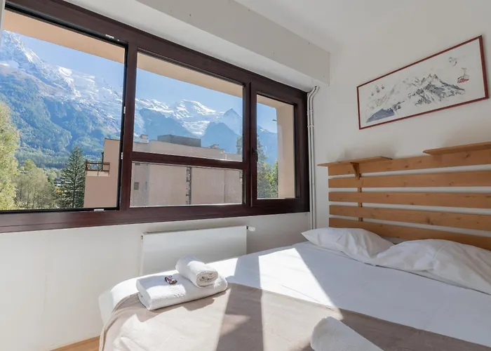 Apartman Lumineux A Avec Vue Imprenable Sur Mont Blanc Et Parking